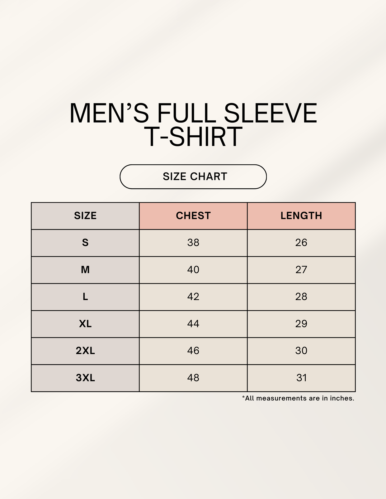 Color_Size Chart full sleeve meme t-shirt maaf karn gusse men idhar udhar nikal jata hun