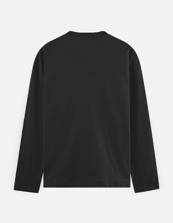 Black full sleeve meme t-shirt maaf karn gusse men idhar udhar nikal jata hun