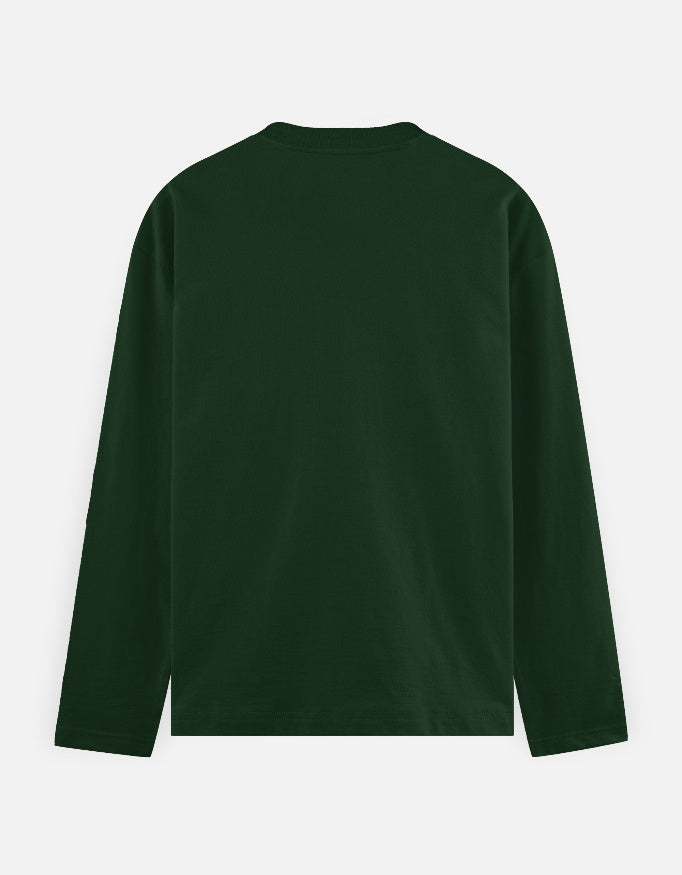 Bottle Green full sleeve meme t-shirt maaf karn gusse men idhar udhar nikal jata hun