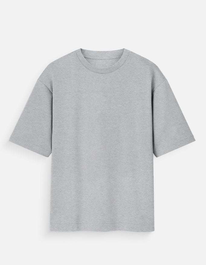 GreyMelange Oversized Ravan Ka Vadh Cotton T-Shirt