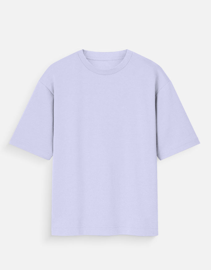 Lavender Oversized Ravan Ka Vadh Cotton T-Shirt