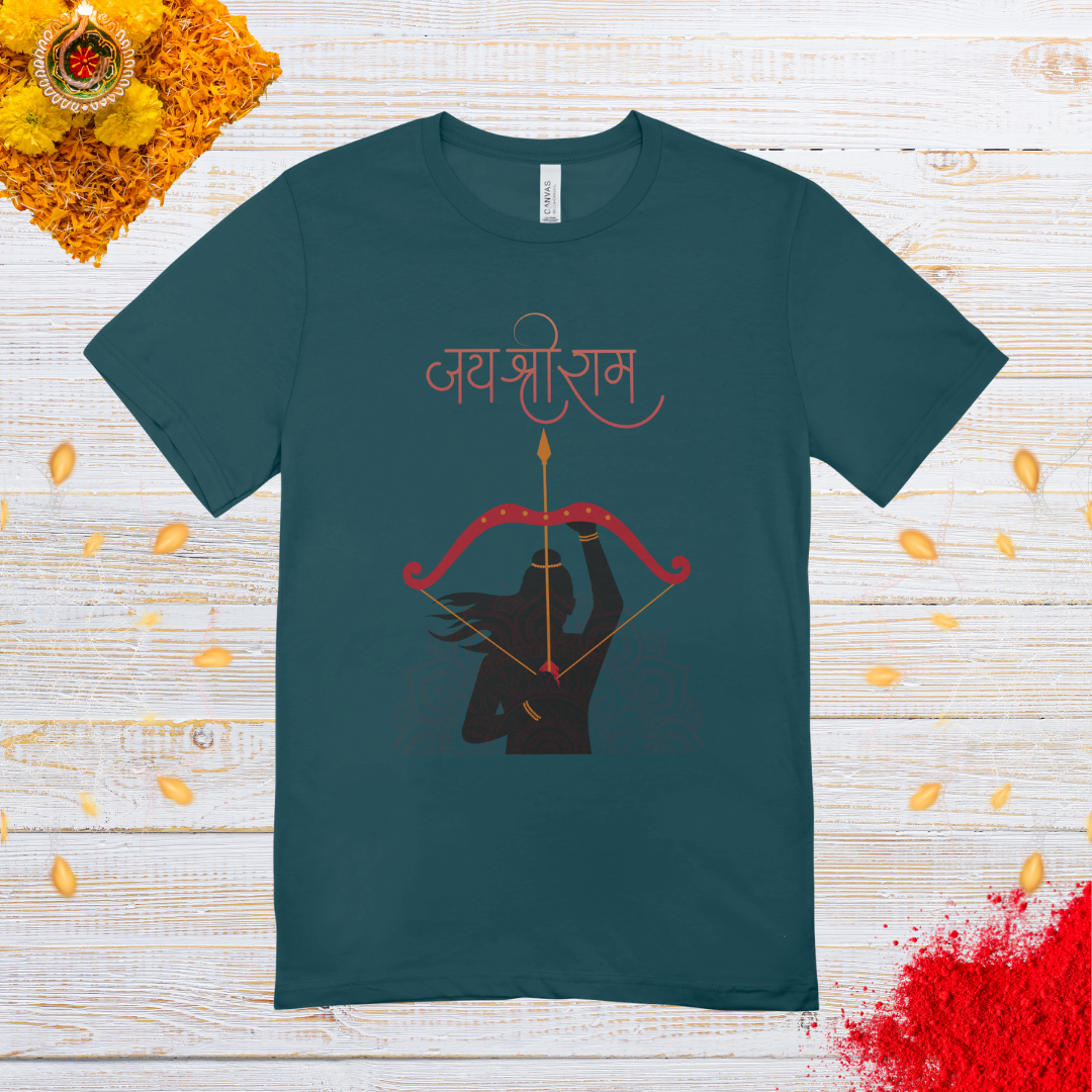 Jai Shri Ram - Cotton Oversized Unisex Stylish T-Shirt | Tee Cabulary