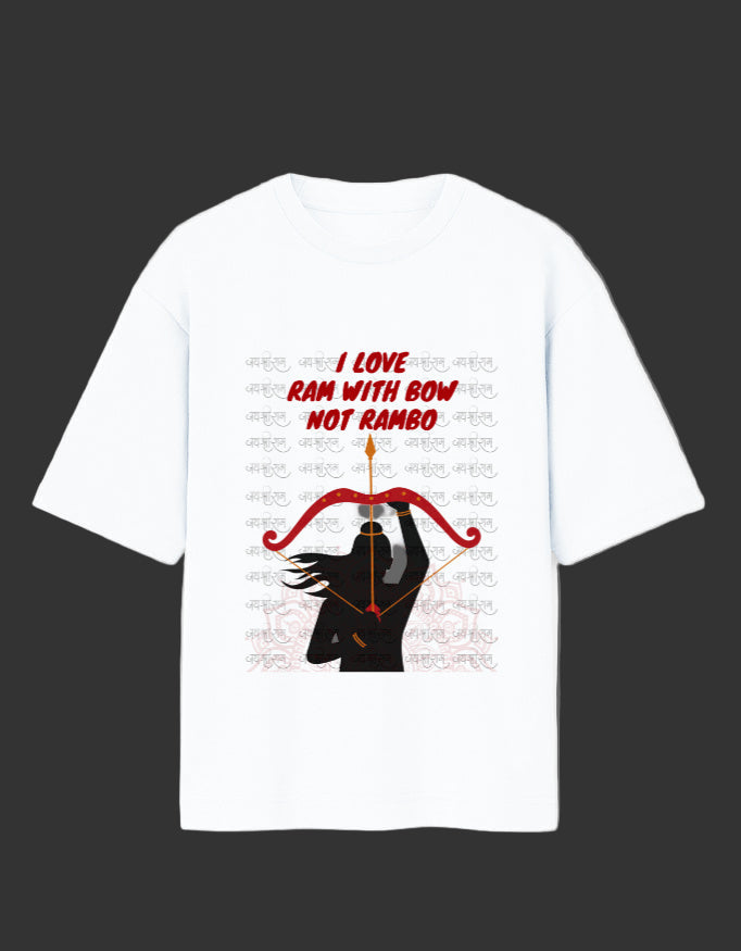 White Oversized T-shirt I Love Ram