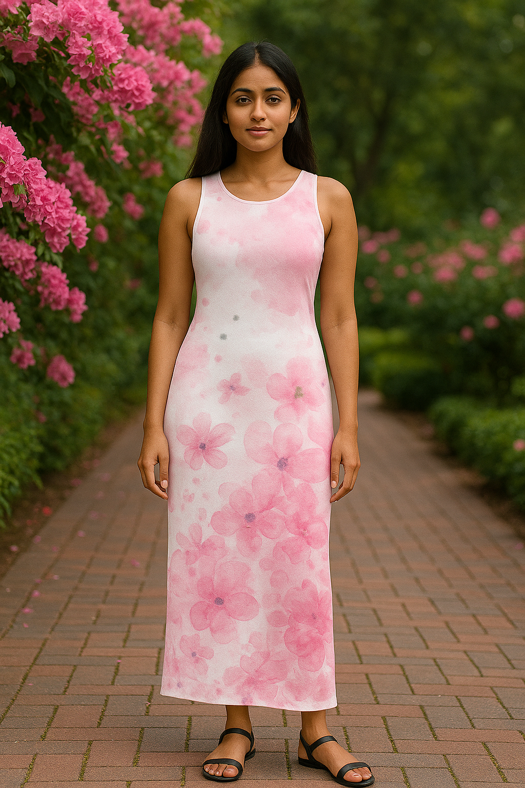Flowers Bodycon Dress