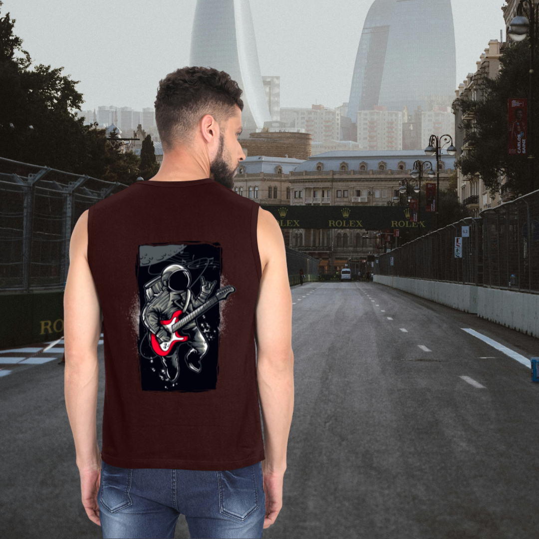 Guitar Astronaut Men's Sleeveless T-Shirt